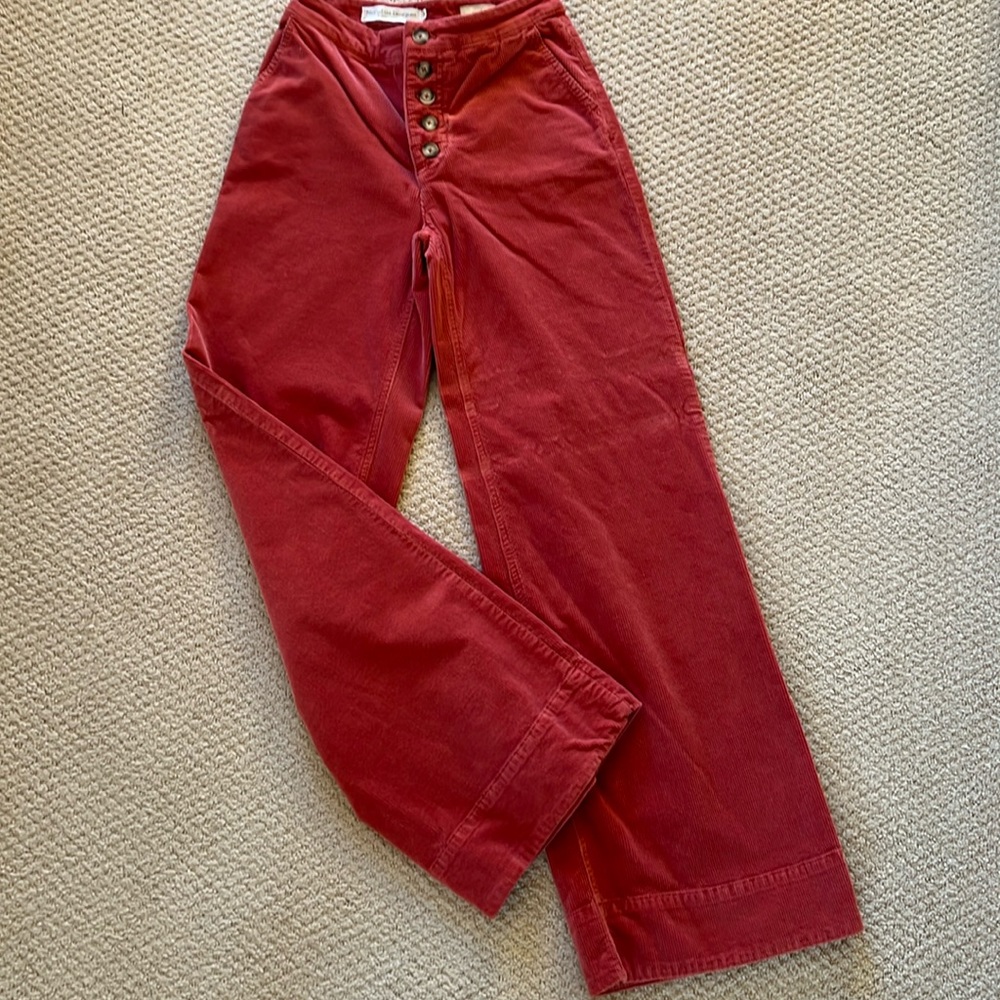Anthropologie corduroy pant